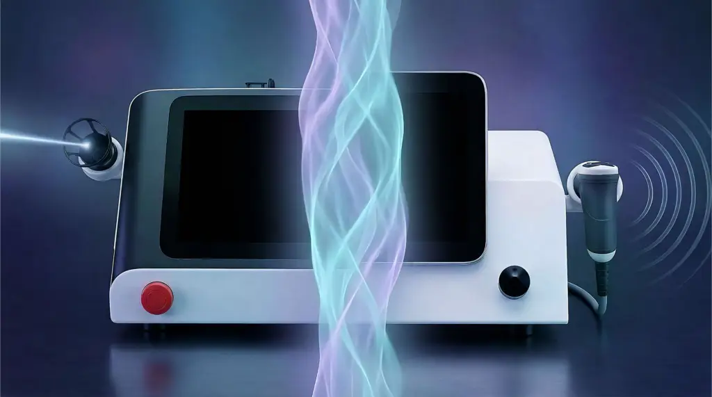 Laser Therapy Machine (left) / Shockwave Therapy Machine (right)