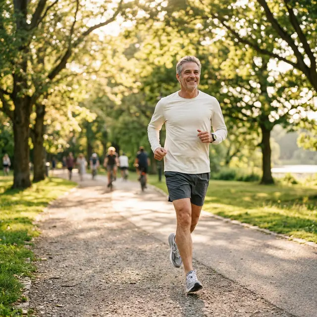 Active running in the park